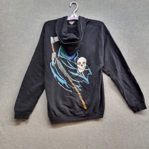 Primitive Men Sweatshirt Medium Black Hoodie Grim Reapers Pullover READ